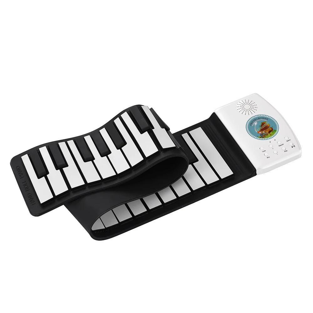 

Multifunctional 49 Keys Digital Piano Portable Roll Up Piano Keyboard Built-in Large Capacity Battery Electric Piano Keyboard