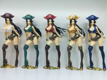 

5 Color 23cm Girl Standing Boa Hancock Captain Beauty Emperor Boa Hancock Queen One Piece Anime Action Figure Model Collect gift