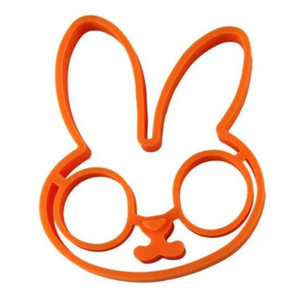 Rabbit Omelette Egg Mold Breakfast Silicone Omelette Mold Bunny Pancake Ring Shaper Kitchen Cooking Tools For Children Kids