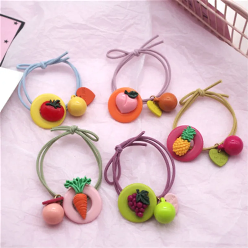 

Kids Children Girl Elastic Hair Band Cute Cartoon Fruits Head Wear Accessories-MYE-W7