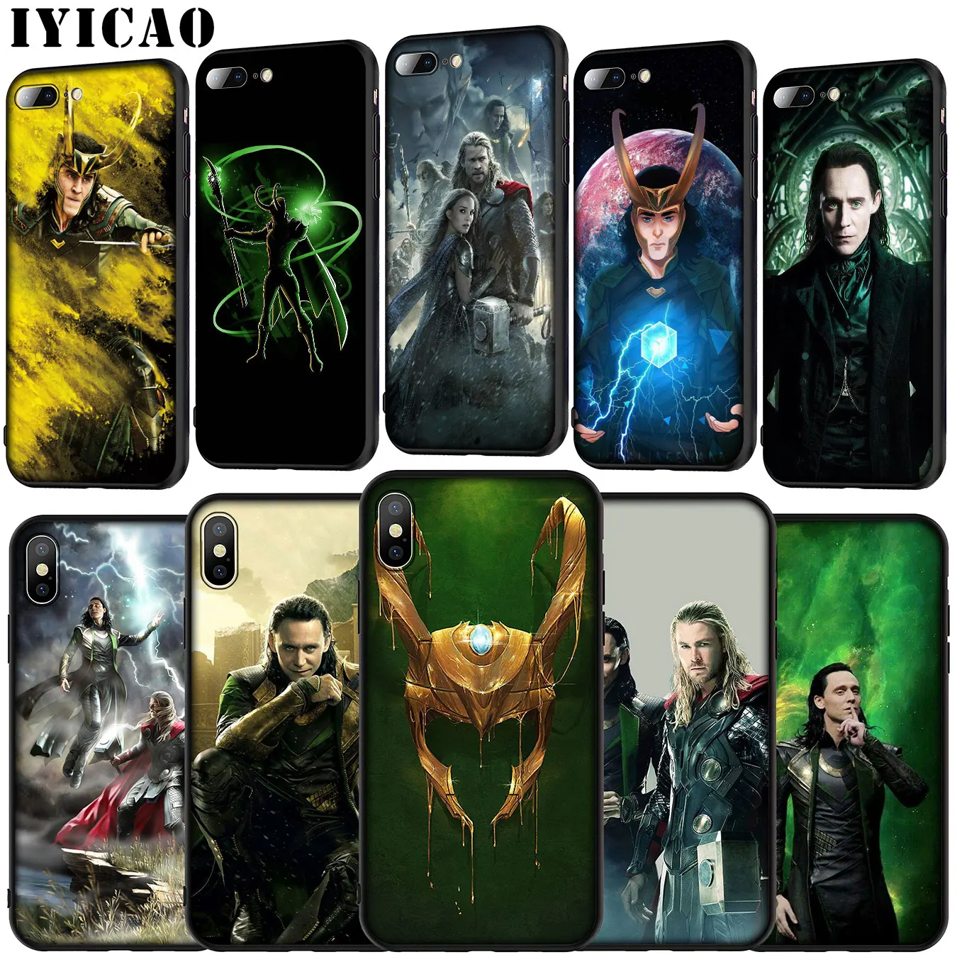 

IYICAO Marvel Hero and Loki Soft Silicone Cover Case for Huawei P30 P20 Pro P10 P9 Lite Mini 2017 2016 P Smart Z Plus 2019