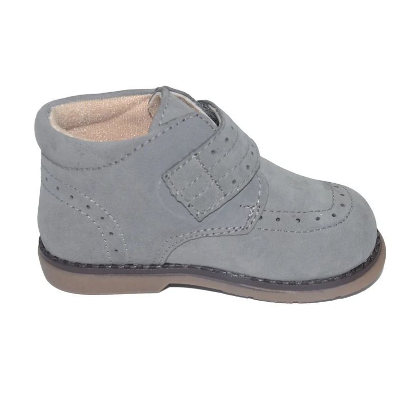 Sandq Детский Мальчиков ботильоны обувь из натуральной кожи; зимняя обувь для дети обувь zapato обувь для детей девочек брюки серого или темно-синего цвета; ботинки