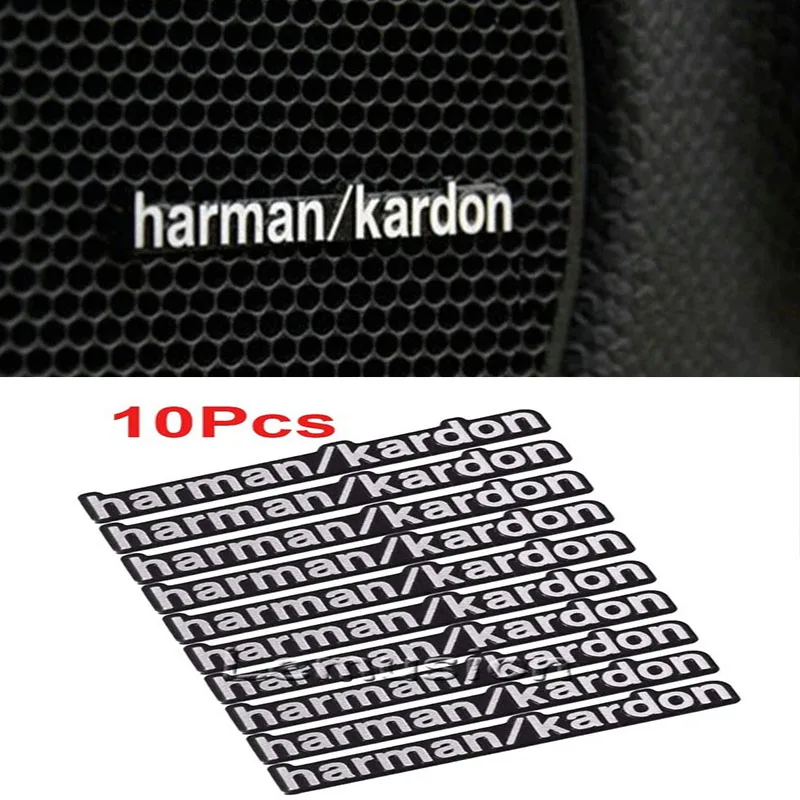 10 шт. автостайлинг Аудио наклейки Harman/Kardon для Mercedes Benz E C G M R S класс W204 W212 W176 GLC CLA GLA