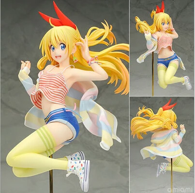 

2019 NEW hot 23cm Miss big Kirisaki Chitoge Nisekoi action figure toys collection girl birthday Christmas gift doll no box
