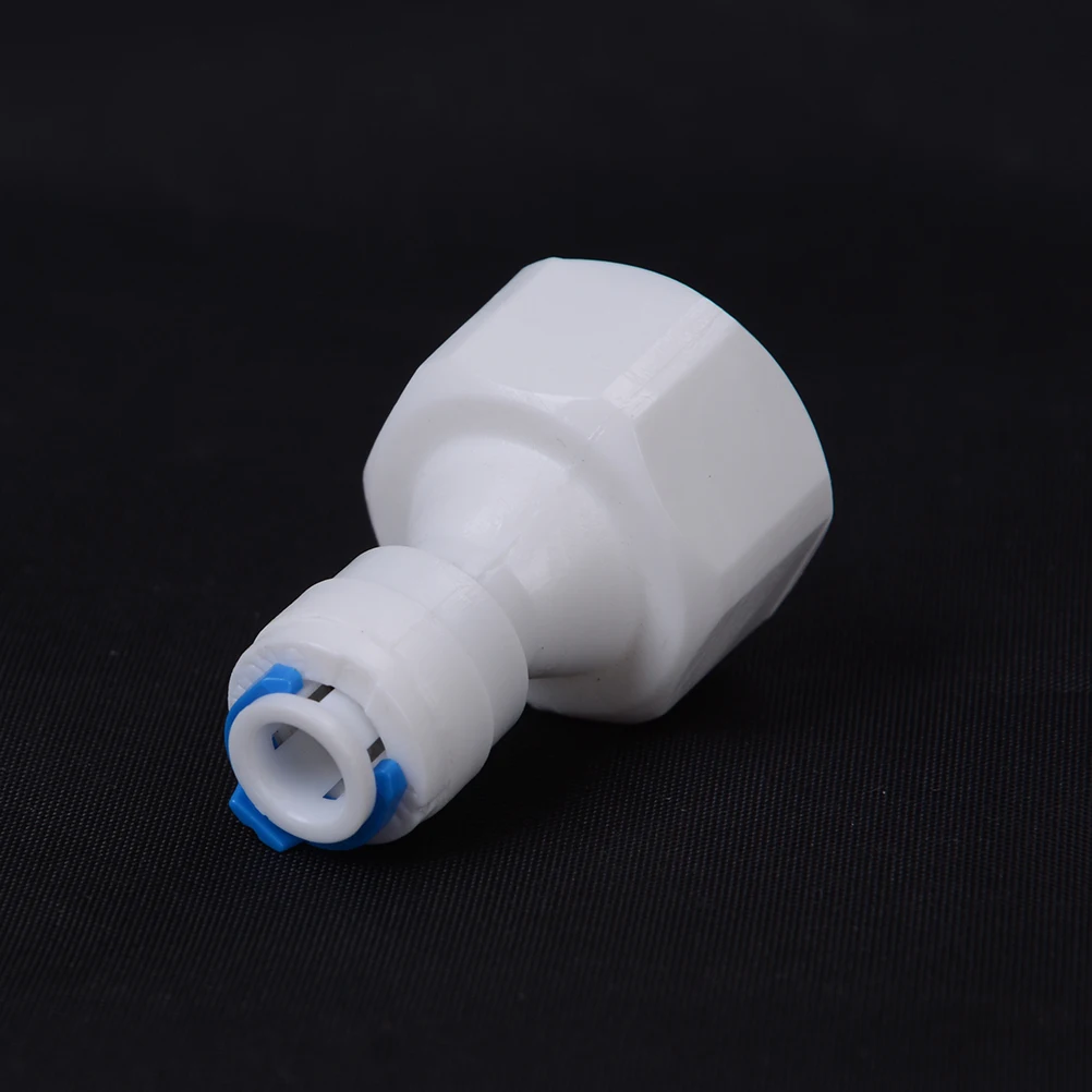1/4" Push Fit - 1/2" Female Thread Pipe Fitting Hose Quick Connector Adapter 1PCS