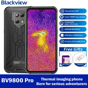 

Blackview BV9800 Pro Thermal imaging Smartphone Android 9.0 6GB+128GB Octa Core 4G phone IP68 Waterproof Rugged Mobile Phone