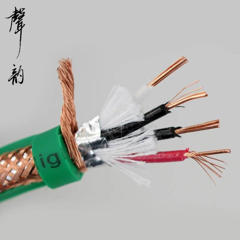 

Sound fever 4N copper red copper sound line signal line function boldface machine internal audio frequency 4 core pure copper