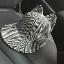 01910-xintao-ear Высококачественная шерстяная Смешанная шапка с милыми ушками в елочку кепки для мужчин и женщин восьмиугольная шляпа