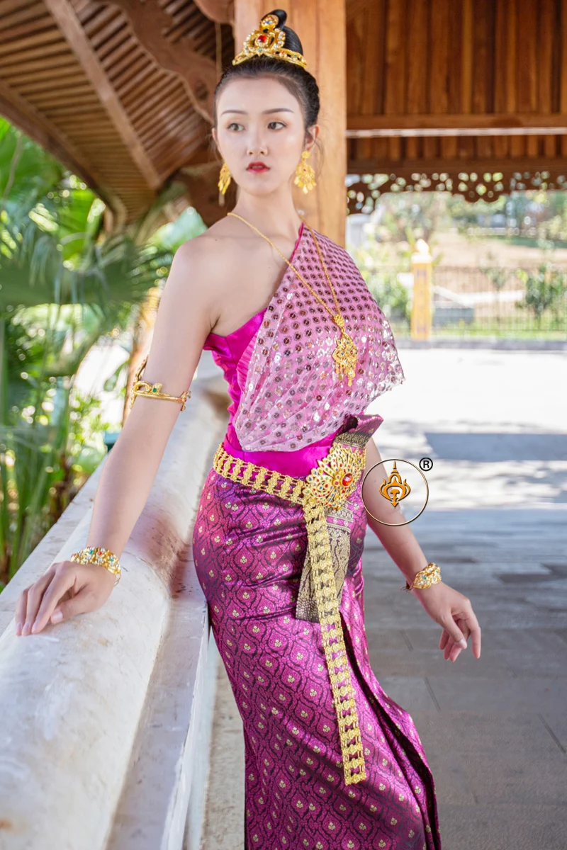 Preceder Puntuación poco claro Yunnan disfraces de Princesa tailandesa tradicionales, Ropa Étnica,  Festival Songkran, evento, trajes de bienvenida|Ropa de Asia y las Islas  del Pacífico| - AliExpress