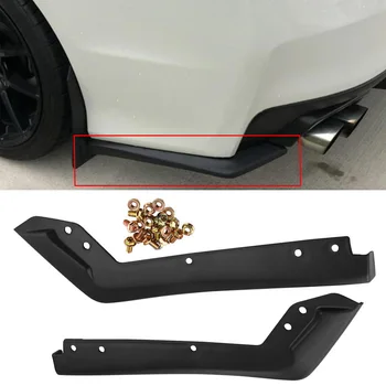 

2pcs With Screws Add On Bumper Valance Lip Car Rear For Subaru 15-16 WRX STi