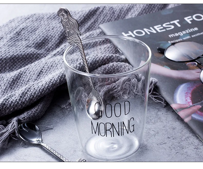 Coffee Spoon Stainless Steel Hanging Spoon Mermaid Cartoon Spoon Sub-304 Stainless Steel Hanging Stirring Spoon Cross Border