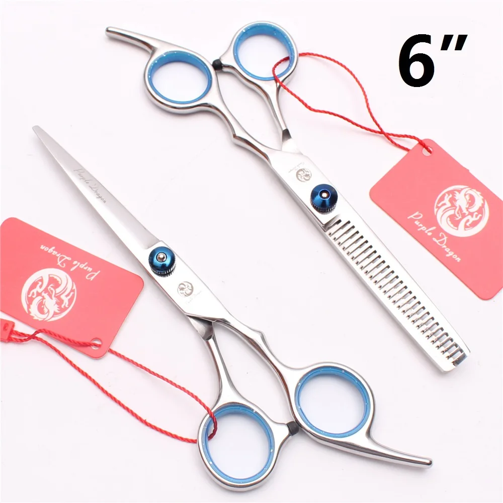 

Y1211 Professional Barber Hair Cutting Thinning Scissors Shears Set Hairdressing Salon Set 6" Blue