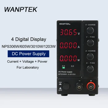 

NPS306W/605W/3010W/1203W 4 Digital Display Adjustable DC Power Supply Mini Laboratory Switching Voltage Regulated Power