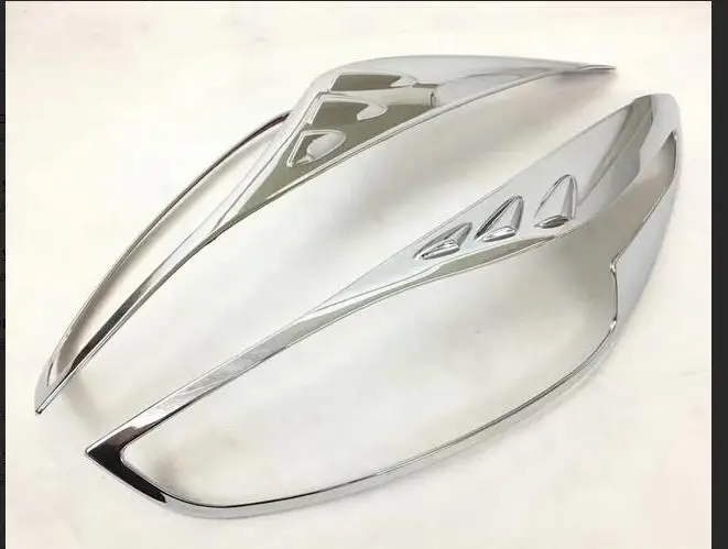 

For Mazda3 Axela 2017 2018 ABS Chromed Exterior Front Headlight Lamp Decoration Head Light Lamp Cover Trim Accessories