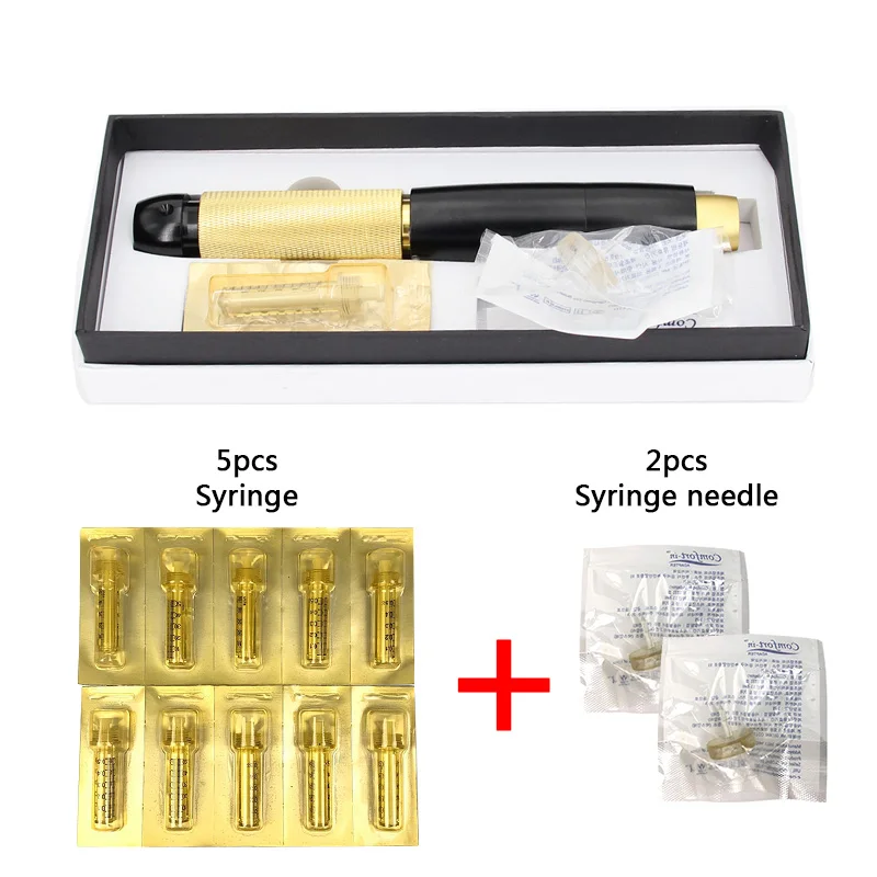 0.5ml 3 in 1 Mesotherapy Handheld Injection Gun 3 Gear Hyaluronique Pen For Lose Weight Lipolysis Anti Wrinkle Hyaluronic Pen