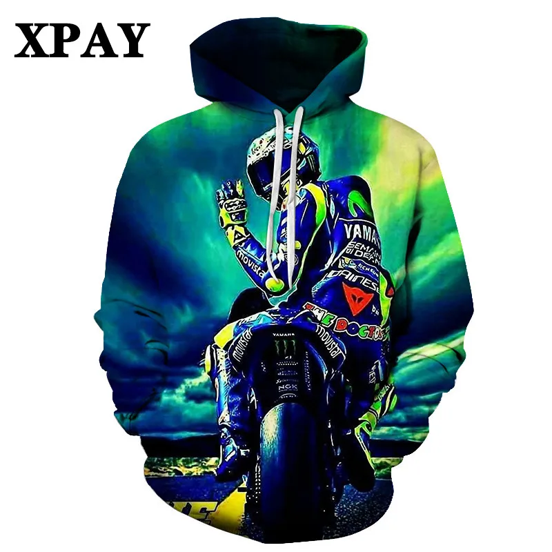2020 Hot Men's New Motorcyclist autumn hoodie 3D HD Print O-neck Sweatshirt Leisure Loose Large size tracksuit Factory direct 2020 Hot Men's New Motorcyclist autumn hoodie 3D HD Print O-neck Sweatshirt Leisure Loose Large size tracksuit Factory direct