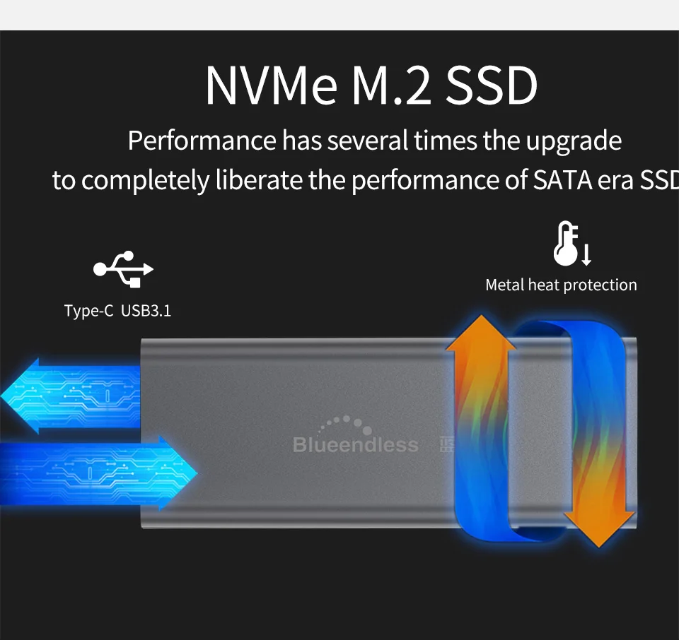 rígido para nvme pcie ngff sata m b chave 2240 2280 disco ssd