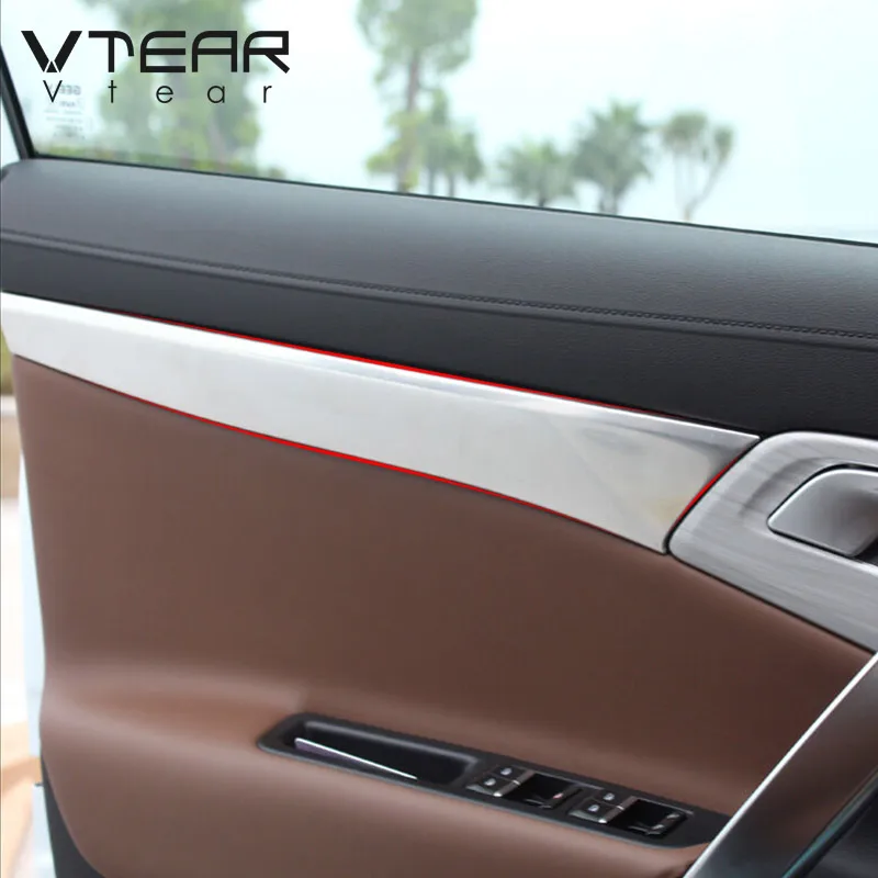 Vtear для Geely Atlas Emgrand NL-3 Proton X70 Автомобильная Дверная панель накладка внутренняя ручка Полоса декоративные внутренние части аксессуары