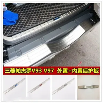 

For 2003-2019 Mitsubishi Pajero V73 V97 V93 stainless steel car Rear Bumper Protector Sill Scuff Plate/Door Sill Car styling