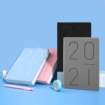 

Agenda 2021 Planner Organizer A5 Diary Notebook and Journal Black Daily Note Book Weekly Plan Business School Notepad Stationery