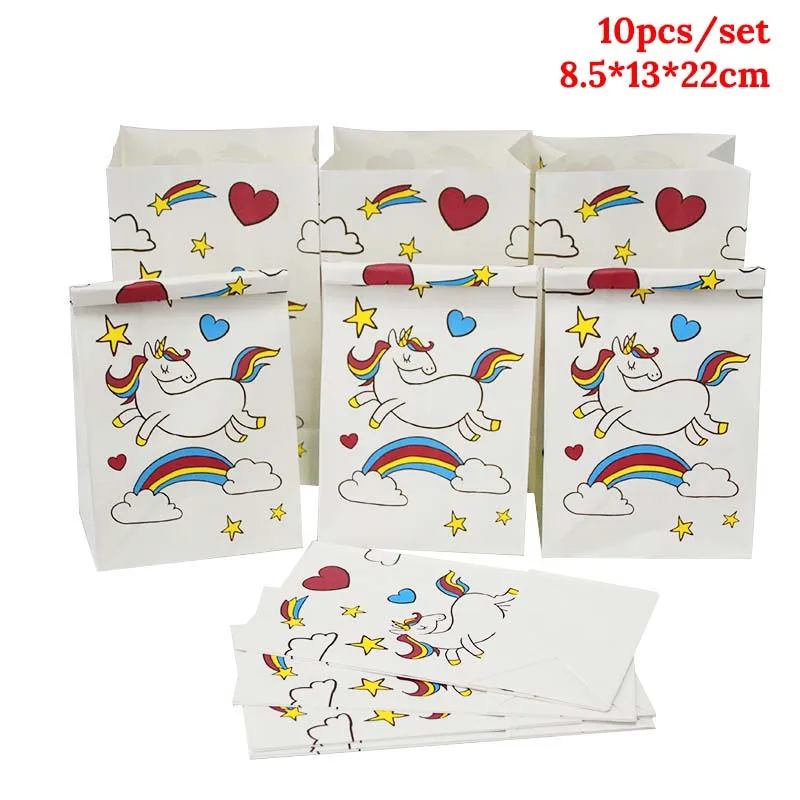 Whimsical Unicorn Birthday and Baby Shower Party Favor Boxes