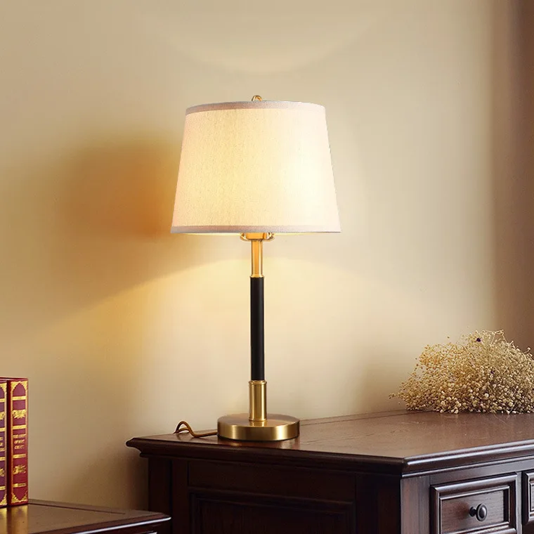 

Full copper American cloth lamp sitting room bedroom berth lamp room contracted character adornment lamps and lanterns