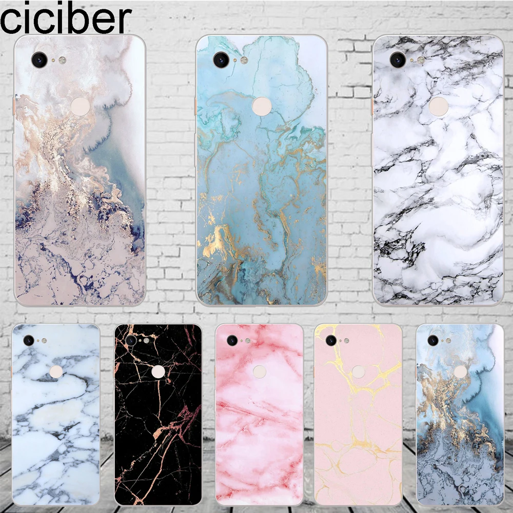 Ciciber мраморный узор чехол для телефона Google Pixel 3 2 XL Мягкий силиконовый из ТПУ 3XL 2XL