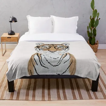 

Clever Tiger Blanket Wool Flannel Plush Blanket Bedspread For office Sherpa Blanket Couch Quilt Cover Travel