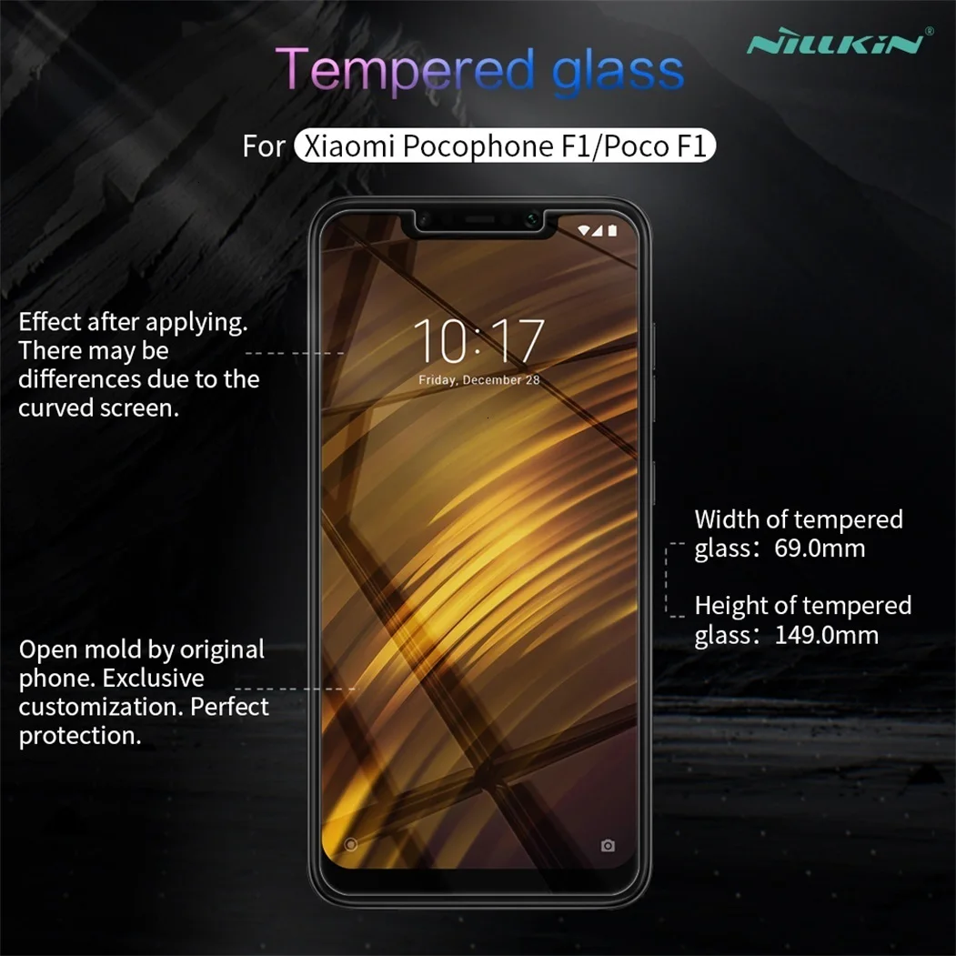 For Xiaomi POCOPHONE F1 закаленное Стекло Xiaomi Поко F1 Экран протектор Nillkin Удивительный H& H+ Pro защитная пленка nilkin Стекло