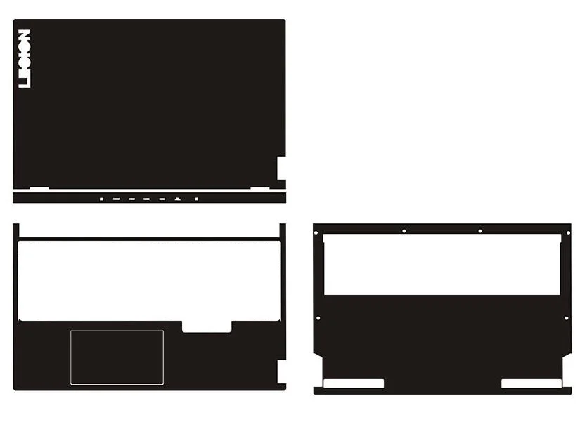 3Pcs Skin Sticker Cover Case Film Per Lenovo Legion 7 16 2021 Legion 5 15 Gen 6 Legion 5Pi Gen 5 Yoga Slim 7 Carbon 14 Gen 6