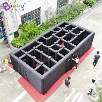 Price Free Shipping Giant 8x4x2 Meters Inflatable Labyrinth Maze / Inflatable Maze Haunted / Inflatable Mazes Game Toys With Blower