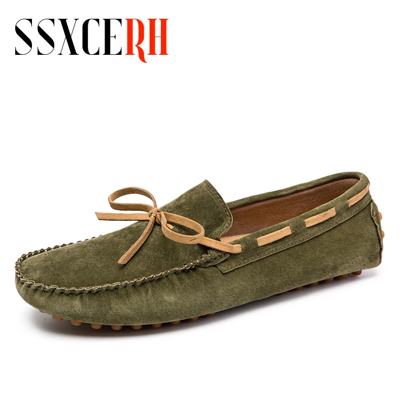 Mocasines planos de piel auténtica para hombre, zapatos informales a la moda, diseño Original, gran 38 a 47|Mocasines| - AliExpress