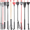 Leather Bondage Ratton Whips SM Flogger Fetish Prop Sex Spanking Paddle Riding Crop BDSM Slave Knout Flirting Sex Toys For Women 1