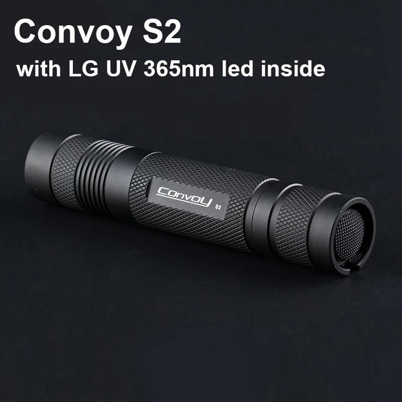 

UV Flashlight Convoy S2 with LG UV 365nm LED Torch UV Light EDC Lanterna Ultraviolet Lantern Ultra Violet 18650 Flash Light