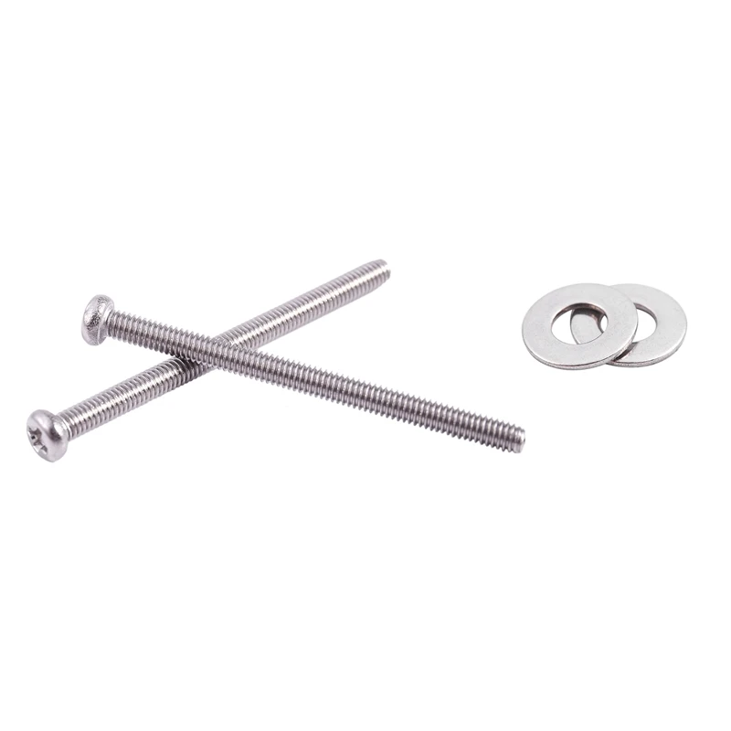 

100 Pcs M2.5X6Mmx0.5Mm Stainless Steel Round Flat Washer for Bolt Screw & 60 Pcs M2.5 X 35Mm 304 Stainless Steel Phillips Round