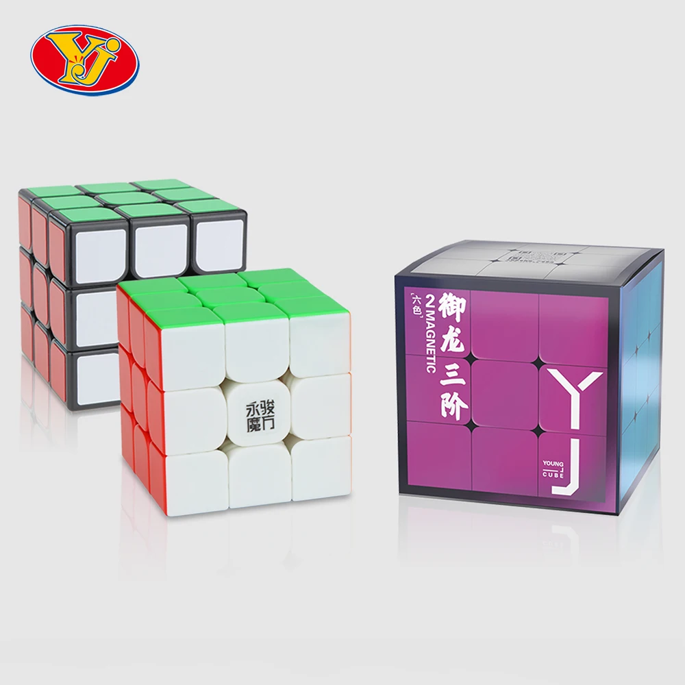 YJ MGC 3x3x3 Элитный Магнитный скоростной куб 3*3 V2 YongJun YuLong M наклейки из игры Наклейка