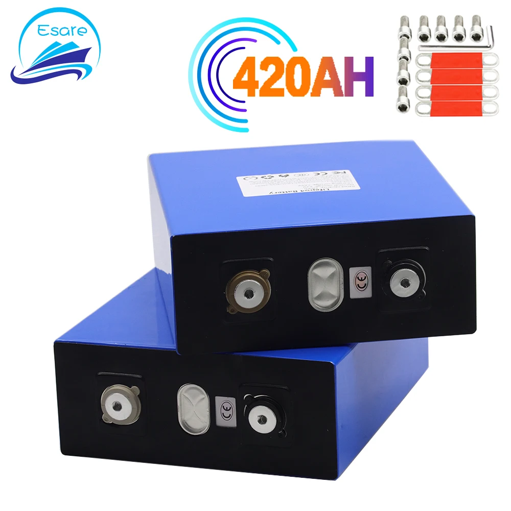 High Capacity 3.2V 420Ah LiFePO4 Battery Pack Lithium Iron Phospha DIY 12V 24V Motorcycle Electric Car Solar Inverter | Электроника