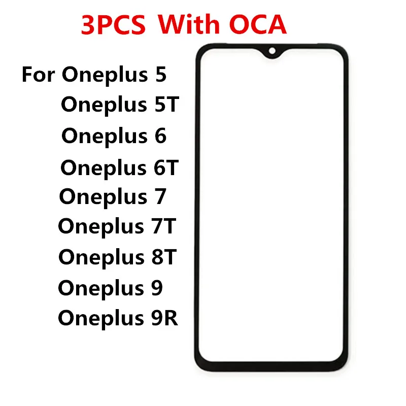 Передний экран для Oneplus 5 5T 6 6T 7 7T 8T 9 9R One Plus запасные части сенсорной панели