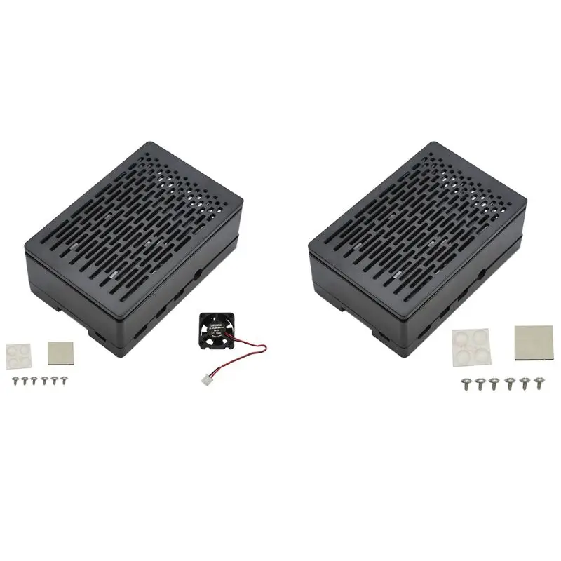 ABS защитный чехол Корпус с/без вентилятора охлаждения для Raspberry Pi 4B J6PB