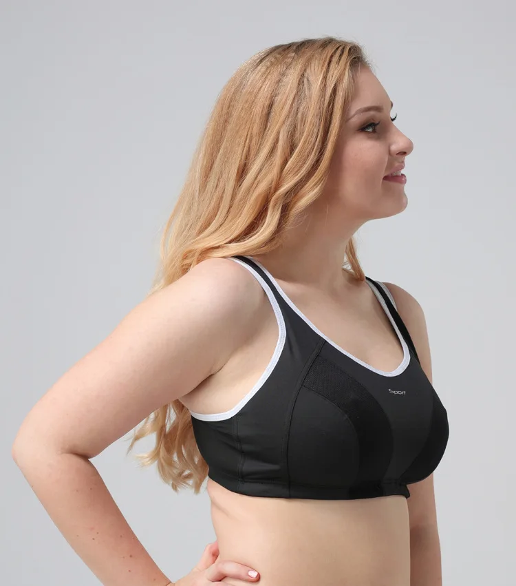 Женский ударопрочный спортивный бюстгальтер жилет для фитнеса топ размера плюс