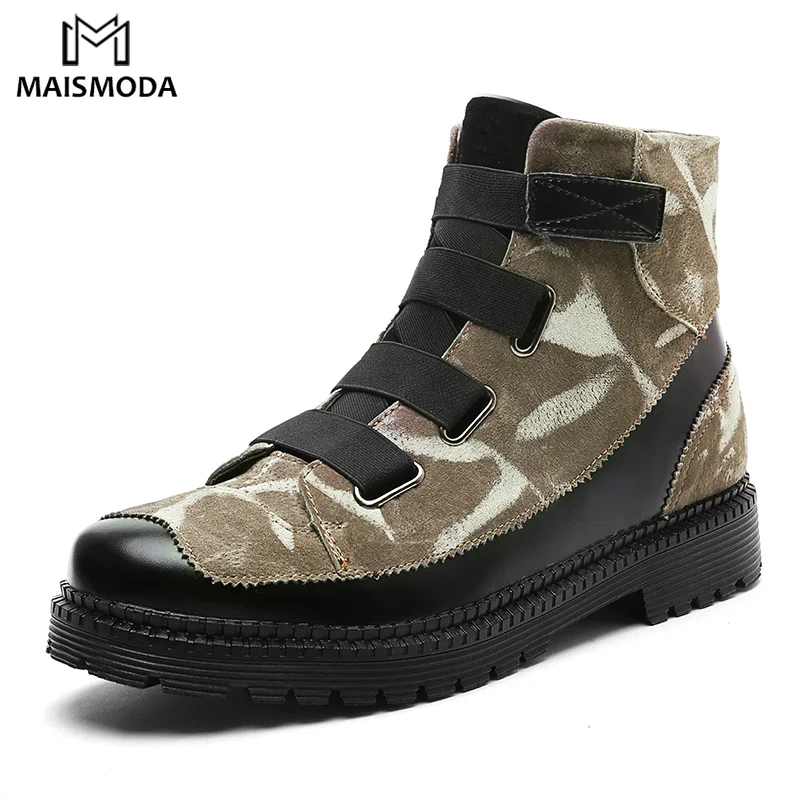MAISMODA/2019 г. Модная мужская зимняя обувь Теплые дышащие ботильоны на меху на молнии рабочие ботинки с защитой от ударов, размеры 38-44 YL636