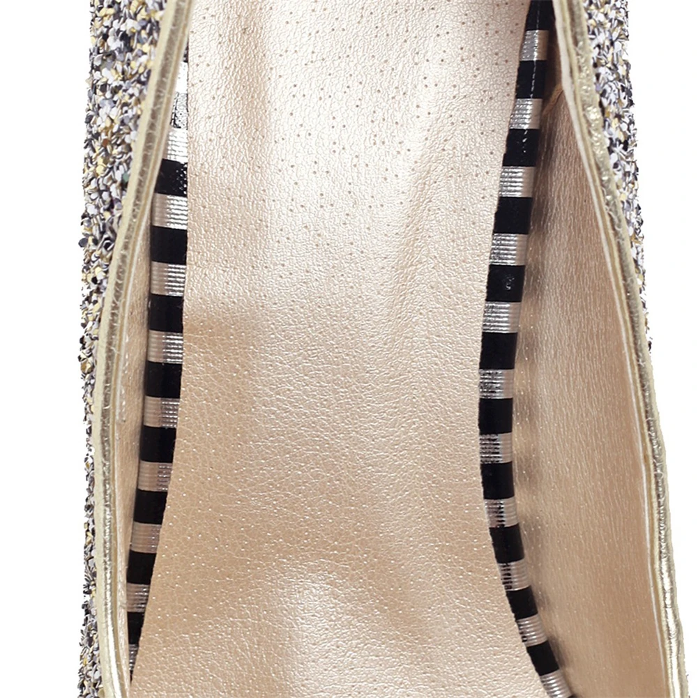 BONJOMARISA New 33-43 Sweet Shallow Bride Shoes Woman Wedding Party Shining Shoes Ladies White High Heels Pumps Women 2019 BONJOMARISA New 33-43 Sweet Shallow Bride Shoes Woman Wedding Party Shining Shoes Ladies White High Heels Pumps Women 2019