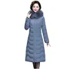 Long Slim Fur Coat Hooded Winter Down Coat Heavy Jacket Thick Warm Oversize Cotton Padded Wadded Parkas Outwear ► Photo 1/6
