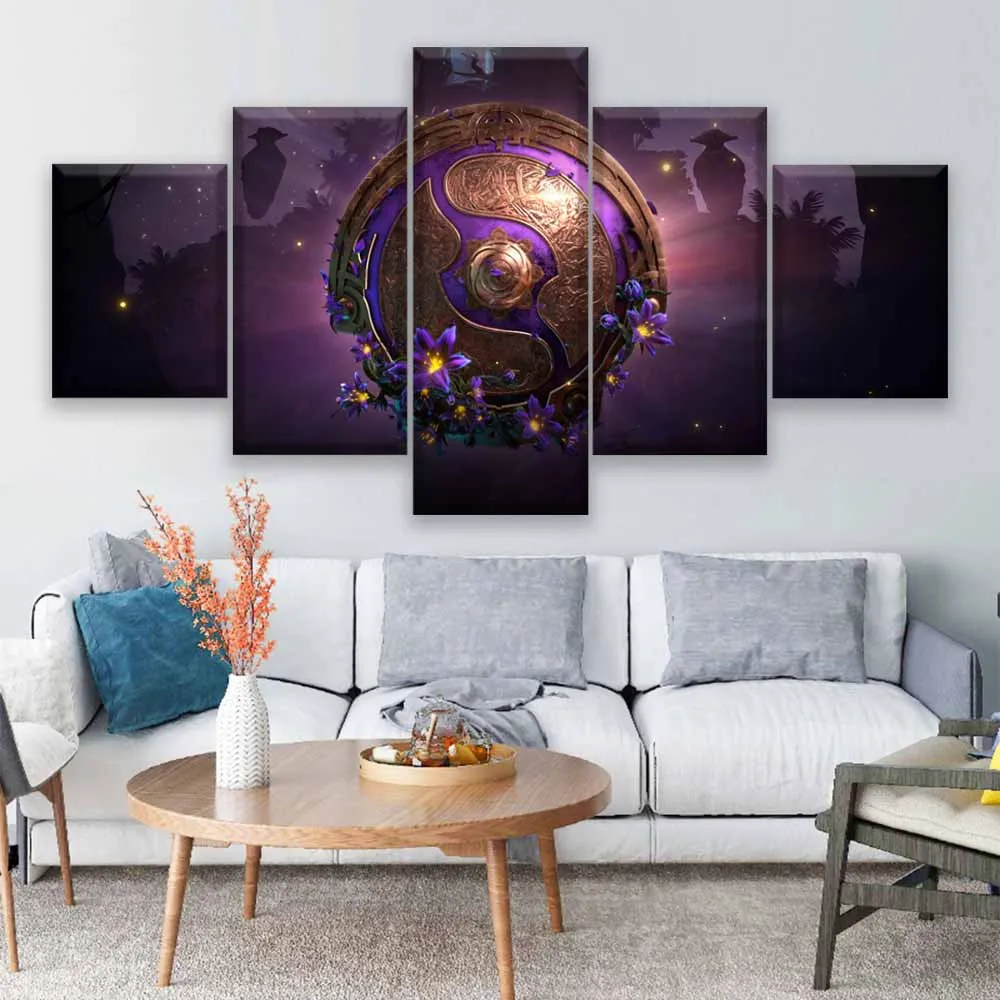  Modern Canvas Painting Modular Game Poster 5 Pieces 2 DotA Juggernaut Wall Art Home Decor Boys Room