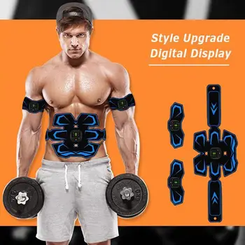 

EMS Abdominal Muscle Trainer Muscle Stimulating Massager Body Slimming Massage Belt Smart Fitness Training Electric Patch