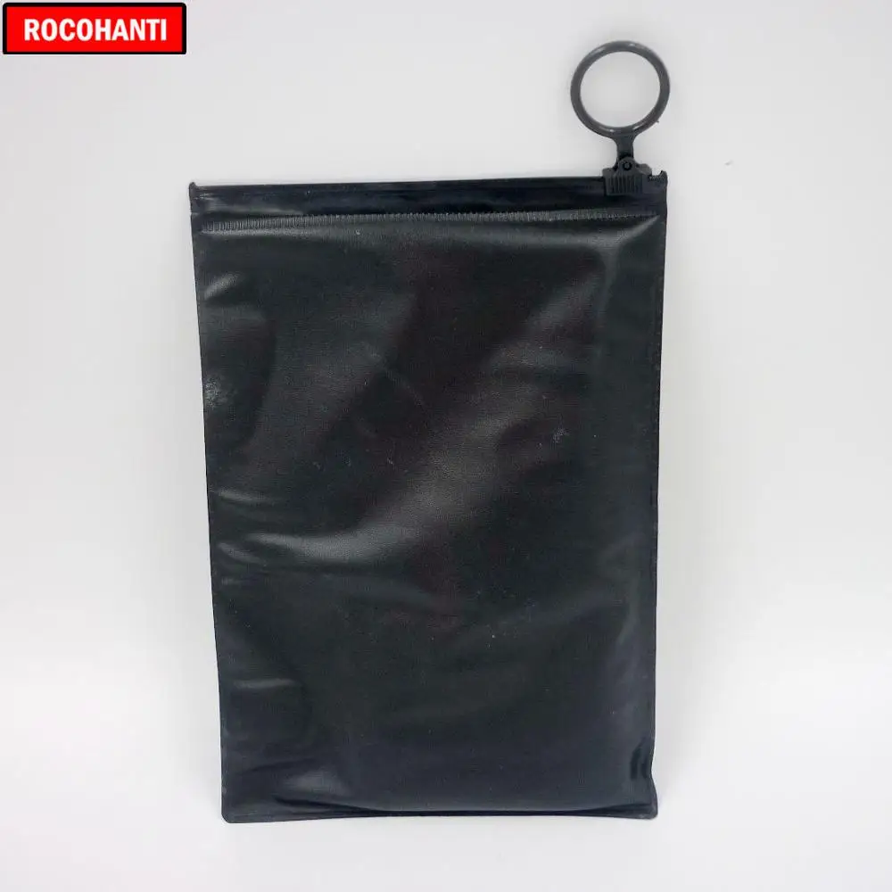 

1000X Custom Matte Black Zipper Bag Plastic PVC Bag For T Shirt Swimwear Retail Packaging Storage Bags