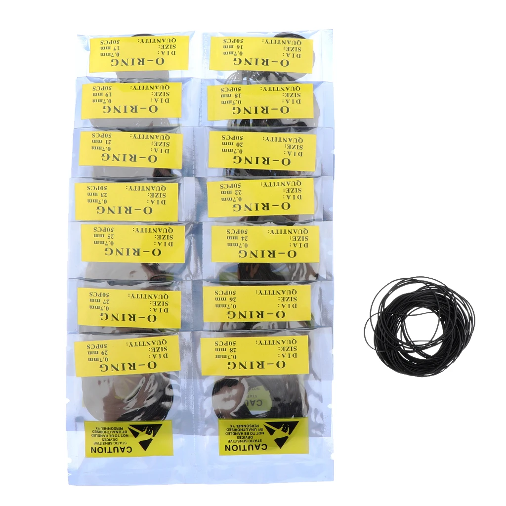 950pcs 12-30mm Gasket Rubber Seal Washers Gaskets Replace O-Rings Watch Part