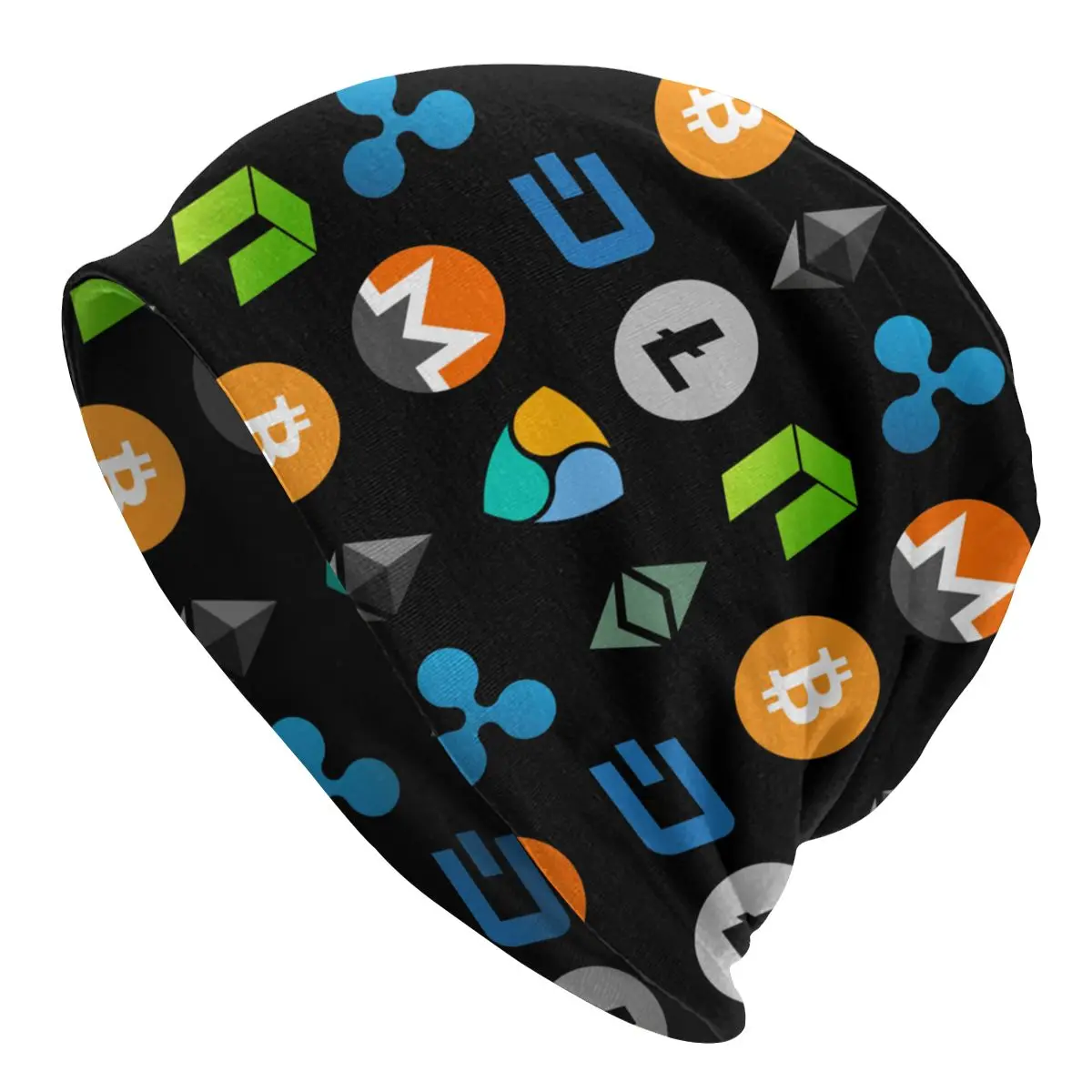 

Cryptocurrency Collection Bonnet Hat Knitted Hat Skullies Beanies Hats Bitcoin Ethereum Dogecoin Btc Blockchain Warm Cap