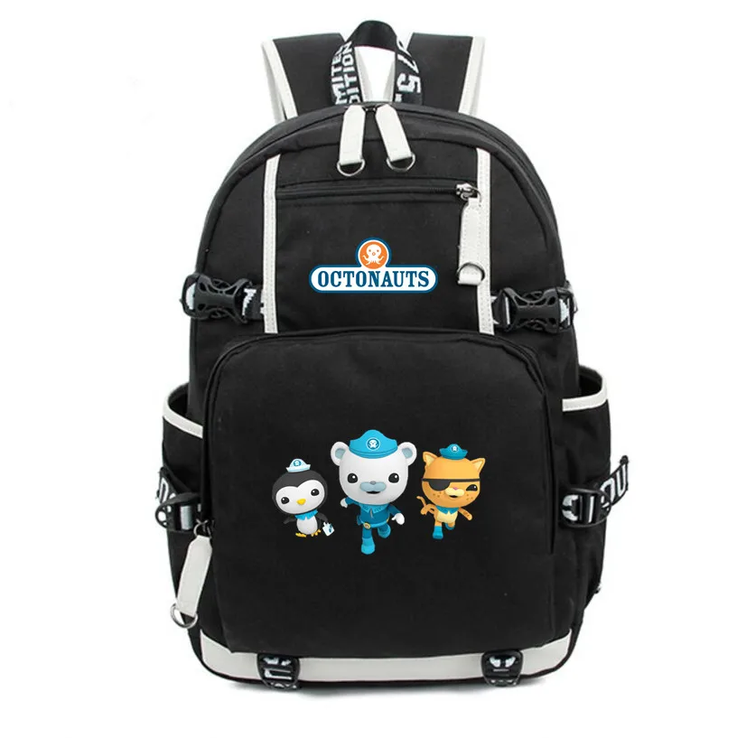 B Рюкзак Octonauts, холщовые школьные сумки, сумка на плечо, Барнакл квазий, песо, печать, дорожные сумки, рюкзак для ноутбука для детей - Цвет: B