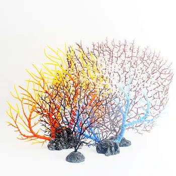 

1PC Fake Coral Aquatic Plants Simulation Coral Software Decoration Fish Tank Fake Waterweed Landscaping
